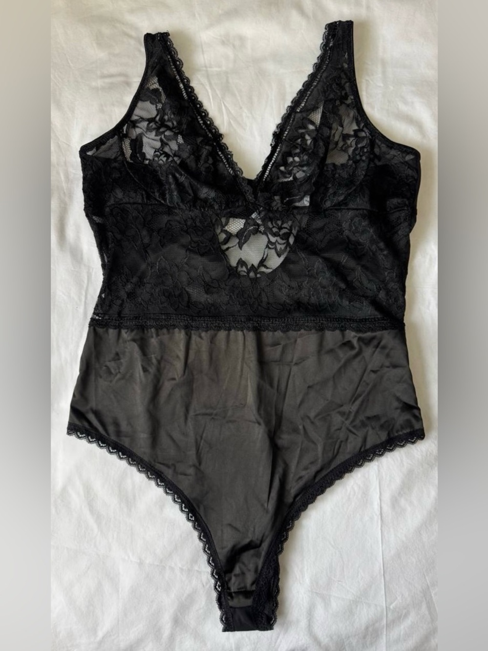 EUC Oh La La Cheri Lace Teddy Bodysuit Size 1X